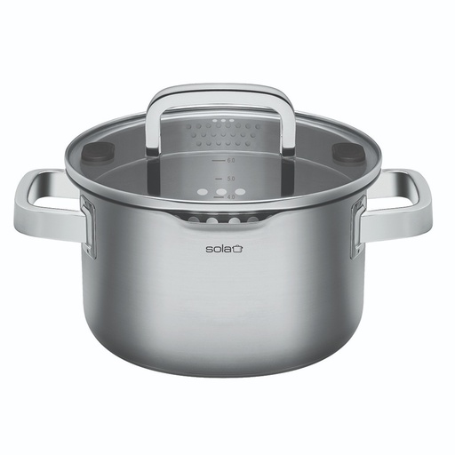 [41020] Kogegryde med låg, 5,5L, Ø24 cm, SOLA Juvia, (1 stk.)