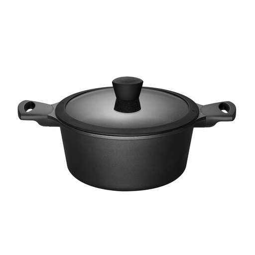 [41035] Gryde med glaslåg, ±2 ltr, Ø20cm, SOLA Faircooking, (1 stk.)
