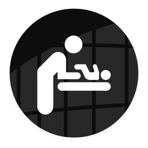 Skilt til pusleplads, Ø10 cm, aluminium, Securit, flere farver, (1 stk.)
