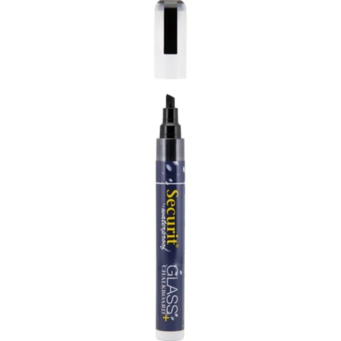 Vandfast kridttusch med skrå spids, 2-6 mm, Securit, flydende kridt, flere farver, (1 stk.)