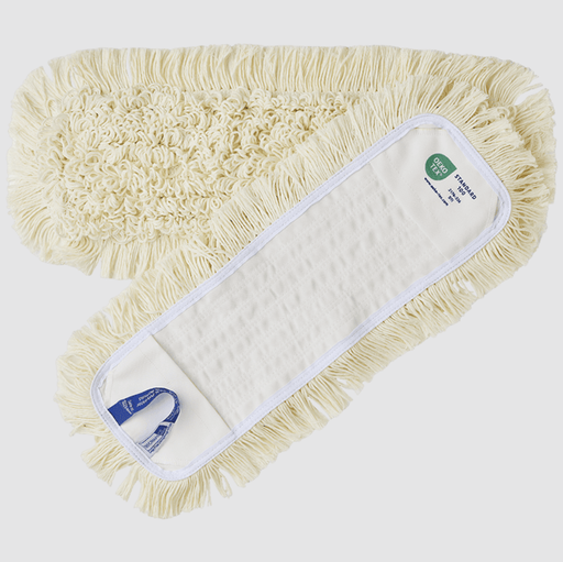 [41432] Clean Plus Dampmoppe, 40 cm, OEKO-TEX, kantløkker (5 stk.)