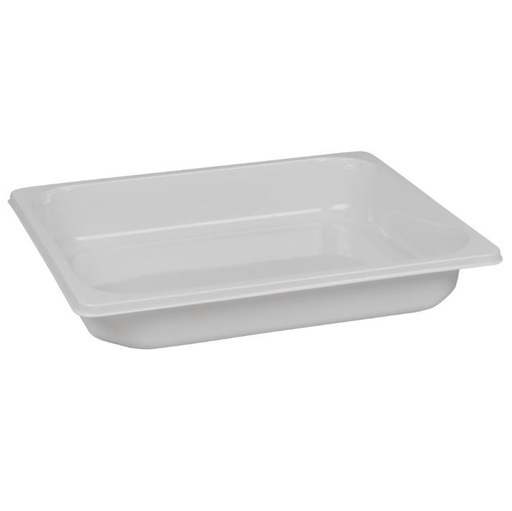 [11115] Bakke, C 2325-1A , 32,5x26,5x5cm, 3350 ml, hvid, CPET, 1-rums, standard serie, 1/2 GN, (116 stk.)
