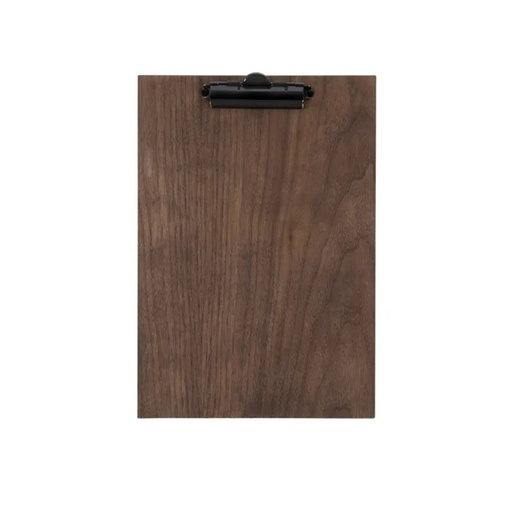 [41762] Clipboard menuholder, Securit® WALNUT, A4, lakeret valnøddetræ, (1 stk.)