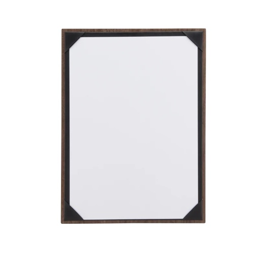 [41764] Menuholder, Securit® A4 WALNUT ALBUM, A4, lakeret valnøddetræ/PU, (1 stk.)