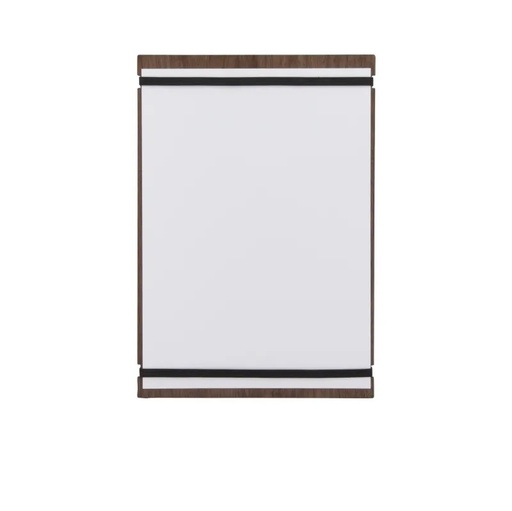 [41765] Menuholder med elastik, Securit® WALNUT, A4, lakeret valnød, (1 stk.)