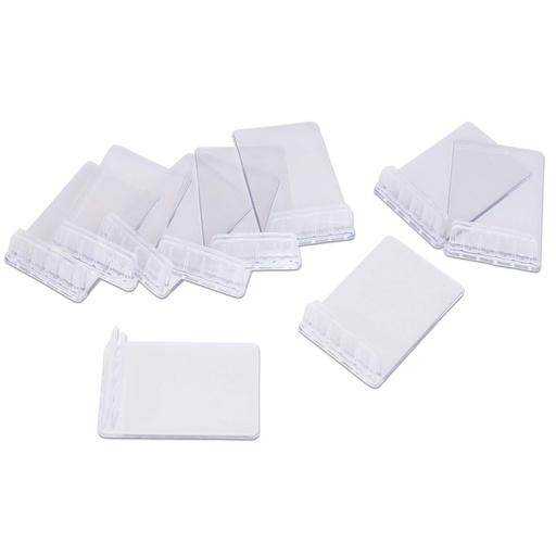 [41782] Skilteholdere fødder, Securit®, 1x4 cm, plast, klar, (10 stk.)