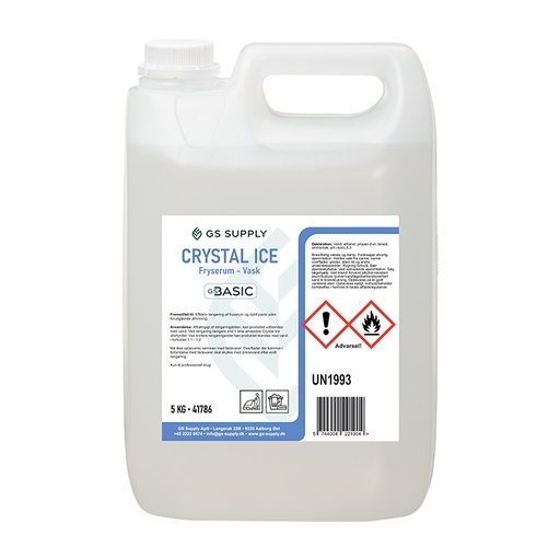 [41786] Crystal Ice, GS-Basic, rengøring af fryserum til minus 25°C, 5-liter, (1 stk.)