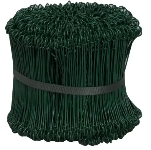 [42122] Stålsnøre, grøn, stål, 20cm, (1000 stk.)