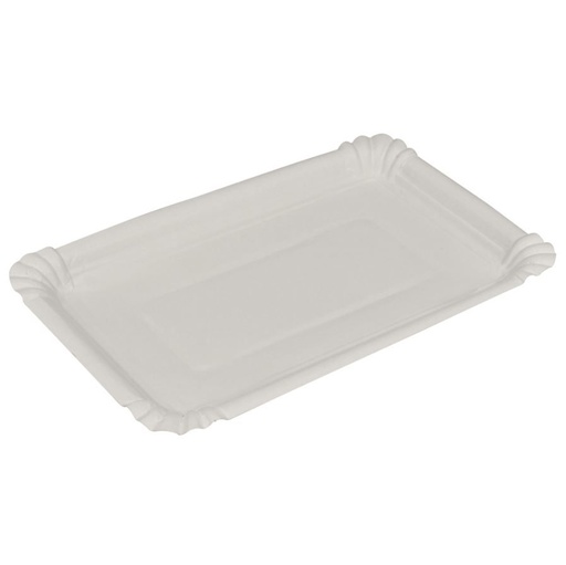 [11139] Pølsebakke, 20x13cm, 230 g/m2, hvid, pap, Komposterbar, (1500 stk.)