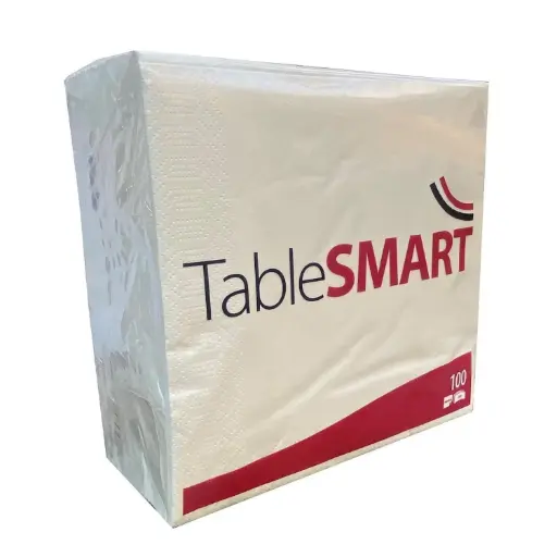 [42160] Middagsserviet, 40x40cm, 3-lag, cream, TableSMART, (1200 stk.)