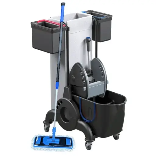 [42345] Kompakt kombivogn t/ inventar- & gulvvask, NMF Nordic Recycle Speed Mop Kombi, komplet sæt, (1 stk.)