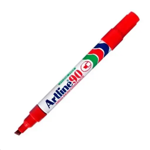[42356] Permantent marker, Artline EK-90, rød, 0,2–0,5cm, (12 stk.)