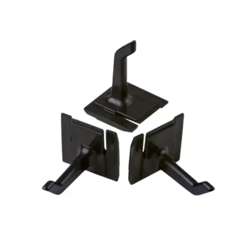 [42371] Kroge til Toolflex-skinne, sort, (3 stk.)