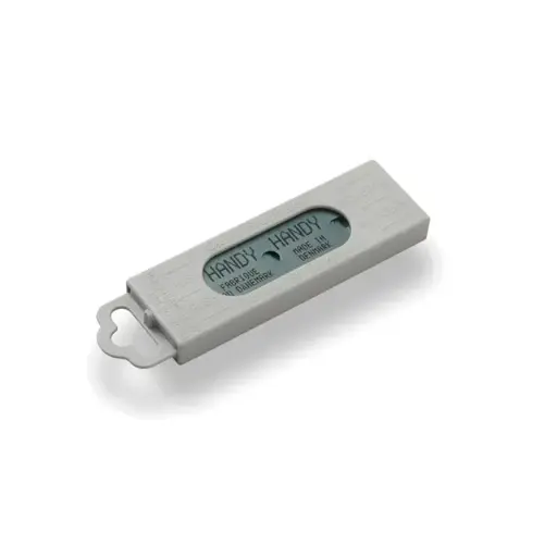 [42380] Reserveskær til Handy-glasskrabere – 8 cm, dobbeltslebne og i dispenser, (10 stk.)