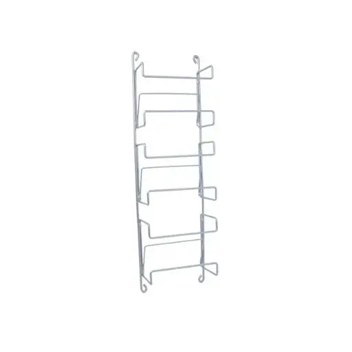 [42381] Vægmonteret handskestativ m/ 3 rum, rustfrit stål, (1 stk.)