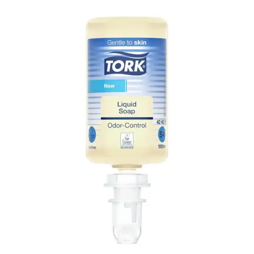 [42406] Flydende håndsæbe t/ S4, 1000ml, Ecolabel, uden farve og parfume, Tork Odor Control, (6 stk.)