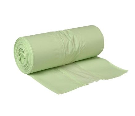 [11157] Biopose, 35 l, transparent grøn, majsstivelse, 60x75cm, (14 ruller á 40 stk, 560 stk.)