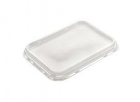 [11160] Låg til ovnbakke, 5187, rekt, klar, PET, 195x144x17mm, t/2187 serien, (424 stk.)