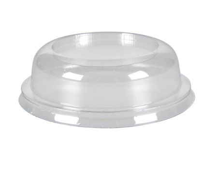 [11167] Låg til dessertbæger, 3cm, Ø10cm, klar, RPET, (600 stk.)