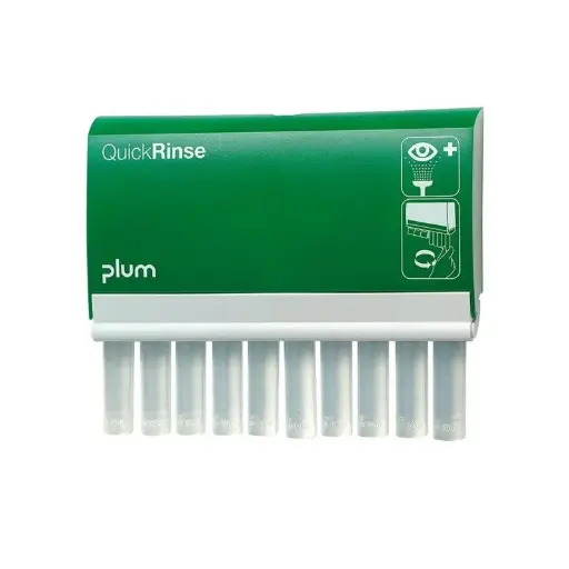 [43345] Øjenskyllestation, QuickRinse, 10x20 ml ampuller, Plum Safety, 4632, (1 stk.)