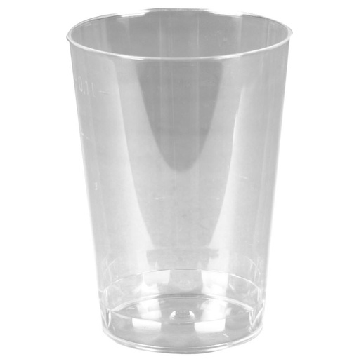 [11204] Plastikkrus, 100 ml, 7,5cm, Ø5,5cm, klar, PS, (1400 stk.)
