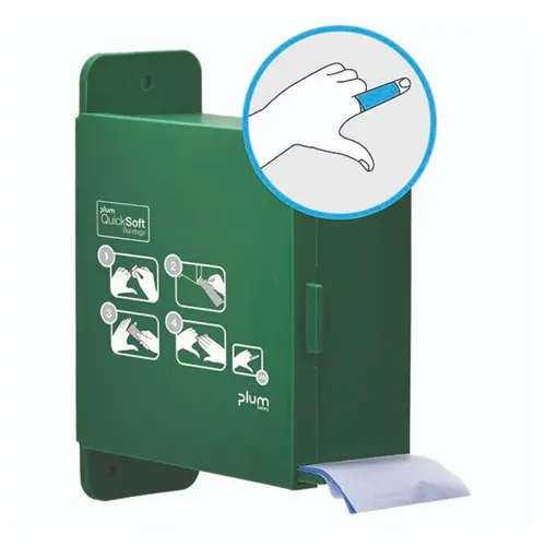 [43415] QuickSoft dispenser & blå refill-bandage, 5,5x5m, Plum Safety, 5555, (1 stk.)