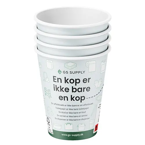[43426] Papkrus, 300ml/12oz, Pap/Vandbaseretbelægning, GS Supply, (100 stk). 