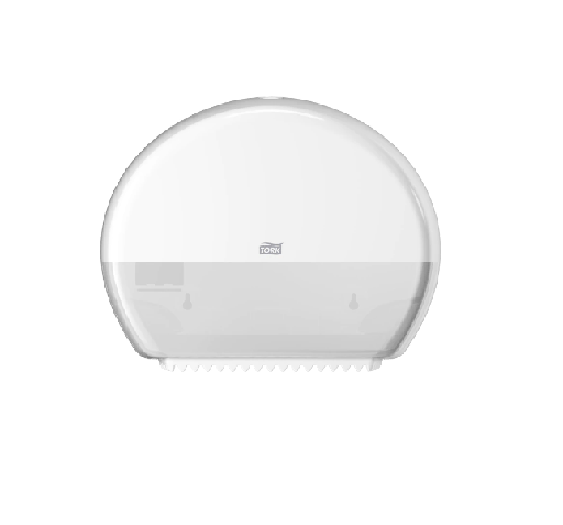 [11211] Dispenser, Tork T2, Mini, 14,6x43,2x25,6cm, hvid, plast, til mini jumboruller, (1 stk.)