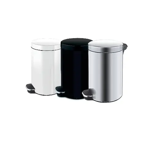 3L pedalspand med vippelåg inkl. PP-inderspand m/ hank, stål, flere farver, (1 stk.)
