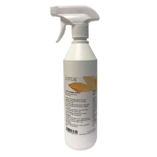 [43615] Lugtfjerner, Lotus Citrus, 500ml, med parfume/spray, til sanitære områder/tekstiler, (20 stk.)