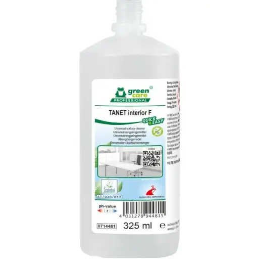 [43629] Universalrengøring, Green Care Professional TANET Interior F, 325 ml, Quick & Easy, uden farve og pa, (6 stk.)
