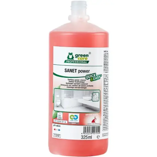[43633] Kalkfjerner, Green Care Professional SANET Power, 325 ml, Quick & Easy, med farve og parfume, (6 stk.)