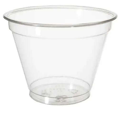 [43649] Plastbæger, Fresh, Pulsar, 280ml, Ø9.5x7.3cm, RPET, Klar, (800 stk.)