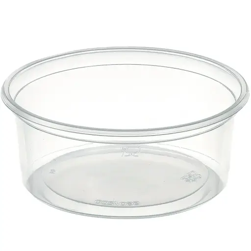 [43712] Bæger, Delipack, PP, transparent, rund, 200 ml, (1000 stk.)