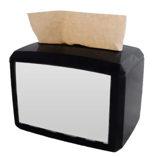 Servietdispenser, N4, Clarina, hvid eller sort, plast, (1 stk.)