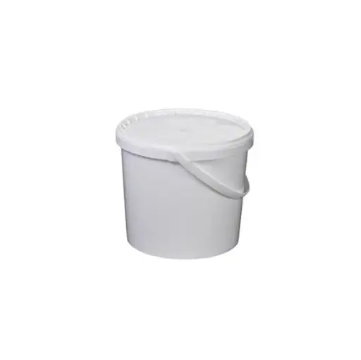[43756] Plastspand m/ hank, hvid, PP, 5L, Ø22.4x19.4cm, (25 stk.)