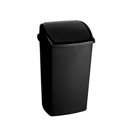 26L affaldsspand med svinglåg, 27,2x35,2x48cm, plast, forberedt til vægmontering, flere farver, (1 stk.)