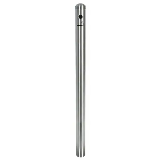 Stole til askestander, Securit Smoker Pole, 100xØ6 cm, rustfrit stål, sort eller sølv, (1 stk.)