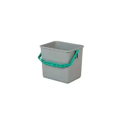 [43989] Rengøringsspand, 6 ltr, grå/grøn, Tina Trolleys, (1 stk.)
