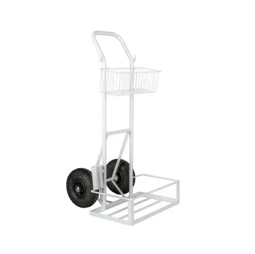 [43992] Trappevogn m/ kurv, hvid, Tina Trolleys, (1 stk.)