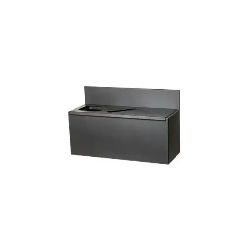 [44019] Væghængt affaldssystem, 3x15 ltr. spande, Tina Trolleys, (1 stk.)