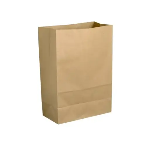 [44026] Brun papirspose, 8L, 22x12,5x29cm, 70g/m², (400 stk.)