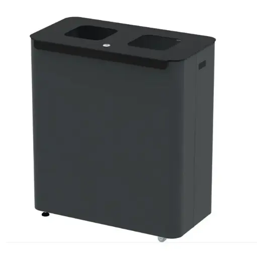 [44090] Eco Star affaldsstation m/ 2x60L spande, 70,5x64,5x35,5cm,  (1 stk.)