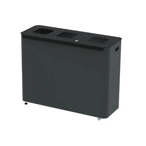 [44091] Eco Star affaldsstation m/ 3x60L spande, 70,5x93,5x35,5cm,  (1 stk.)