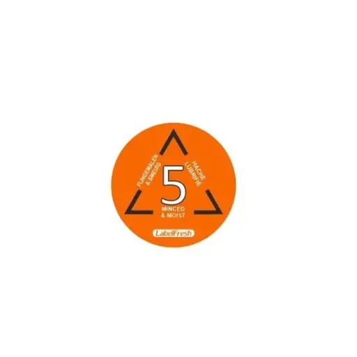[44355] Etiketter til madkonsistensmærkning, IDDSI 5 - hakket og fugtig, LabelFresh, (pk á 750 stk.)