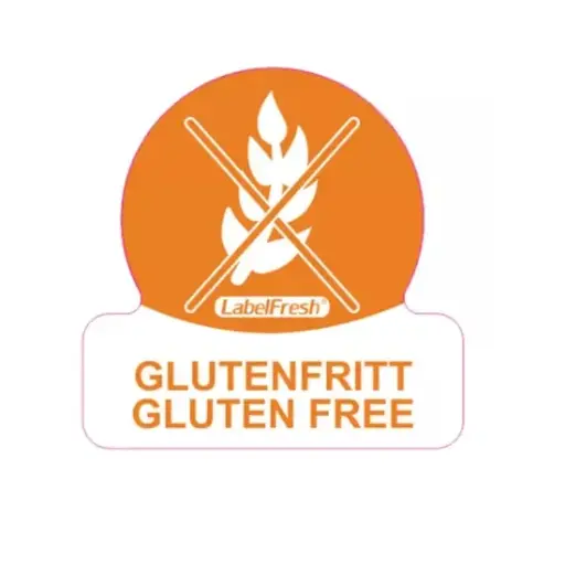 [44367] HACCP labels - allergenmærkning, glutenfri, 3x3 cm, LabelFresh, (pk á 500 stk.)