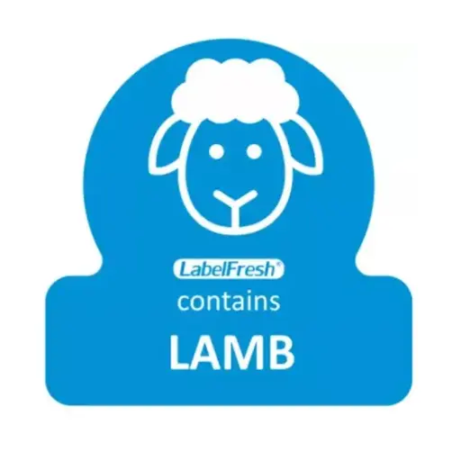 [44371] HACCP labels - allergenmærkning, lam, 3x3 cm, LabelFresh, (pk á 500 stk.)
