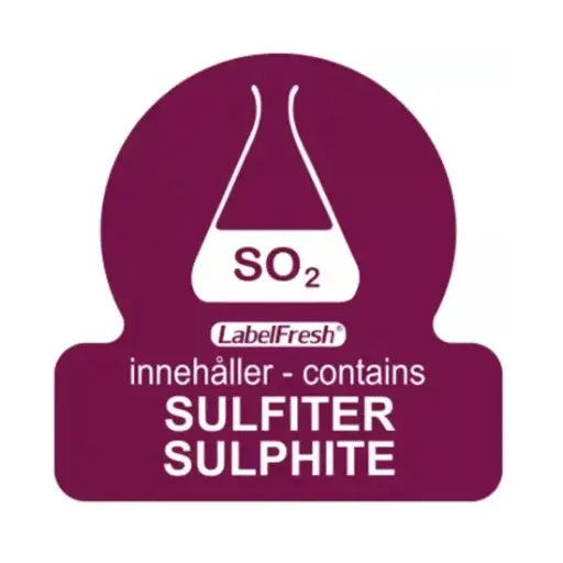 [44382] HACCP labels - allergenmærkning, sulfitter, 3x3 cm, LabelFresh, (pk á 500 stk.)