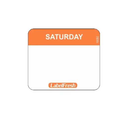 [44388] HACCP labels, Lørdag, 3x2,5cm, LabelFresh Easy, (pk á 1000 stk.)