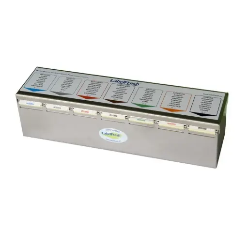 [44394] Labeldispenser t/ ugemærkning - 7 dage, rustfrit stål, LabelFresh, (1 stk.)